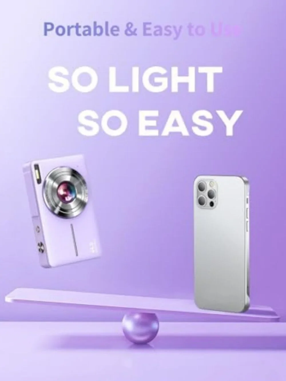 FHD 1080P Digital Camera for Kids & Teens | Easy Point & Shoot Starter Camera